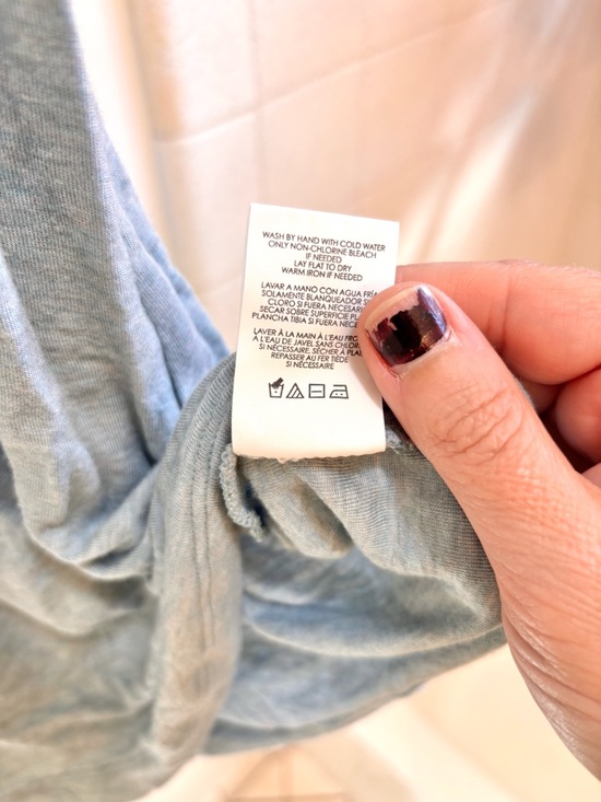 CAbi Womens Blue Racerback Iris Tank Soze Medium Scoop Neck Feathered Fairy - Picture 6 of 7